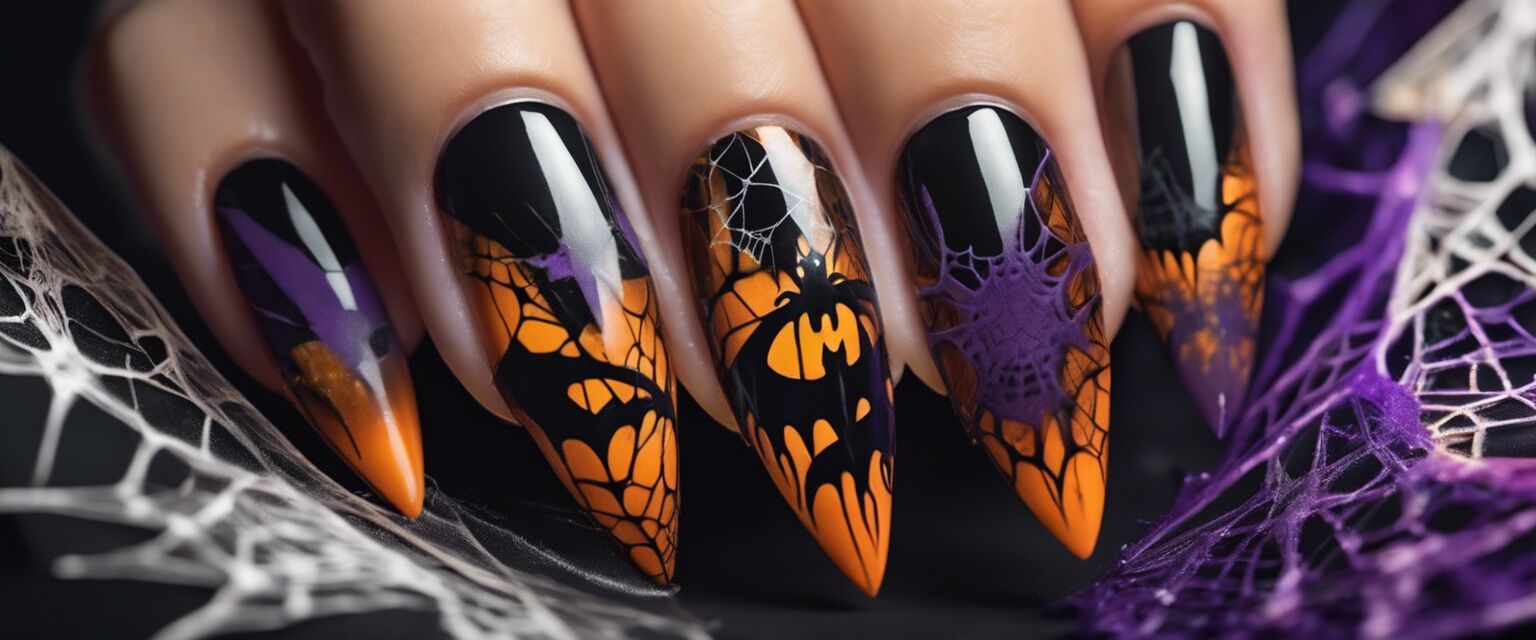 InspiraciÃ³n para diseÃ±os de uÃ±as de Halloween